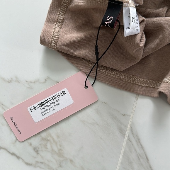 NWT Micas off shoulder ruched mini dress or top Size Medium festival - Picture 10 of 10